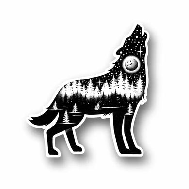 Wolf Outdoor Nature Waterproof Stickers