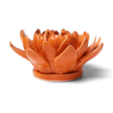 Load image into Gallery viewer, Ceramic Flower Wall Art Dahlia Orange