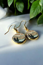 Load image into Gallery viewer, Forest Wood Dangle Earrings Twilight Tree