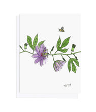 Load image into Gallery viewer, Passiflora Incarnata and Bee, Botanical