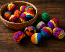 Load image into Gallery viewer, Hand Knit Hacky Sacks
