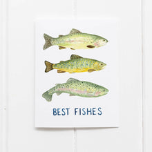 Load image into Gallery viewer, Best Fishes Card - Birthday Card - Best Wishes Card