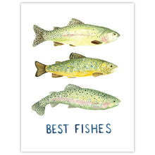 Load image into Gallery viewer, Best Fishes Card - Birthday Card - Best Wishes Card