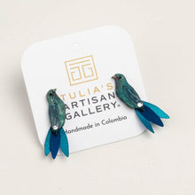 Load image into Gallery viewer, Blue Bird Earrings - SM