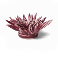 Load image into Gallery viewer, Ceramic Flower Wall Art Flower Purple