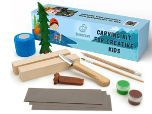 Spruce Tree Carving Kit