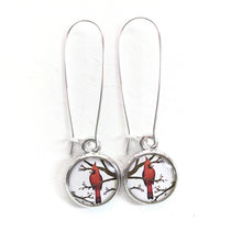 Load image into Gallery viewer, Cardinal Silver Earring