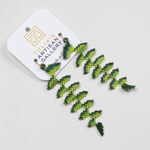 Load image into Gallery viewer, Fern - Glass Bead Earrings