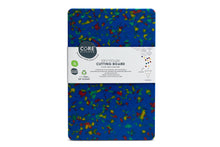 Load image into Gallery viewer, Recycled Plastic Cutting Board Small Confetti on Blue