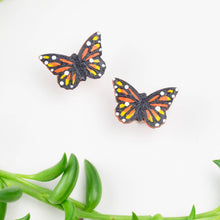 Load image into Gallery viewer, Butterfly Earrings - Monarch SM