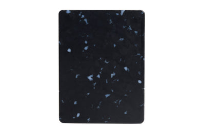 Recycled Plastic Cutting Board XS White Confetti on Black