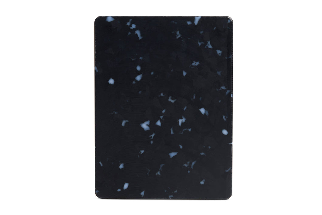 Recycled Plastic Cutting Board XS White Confetti on Black