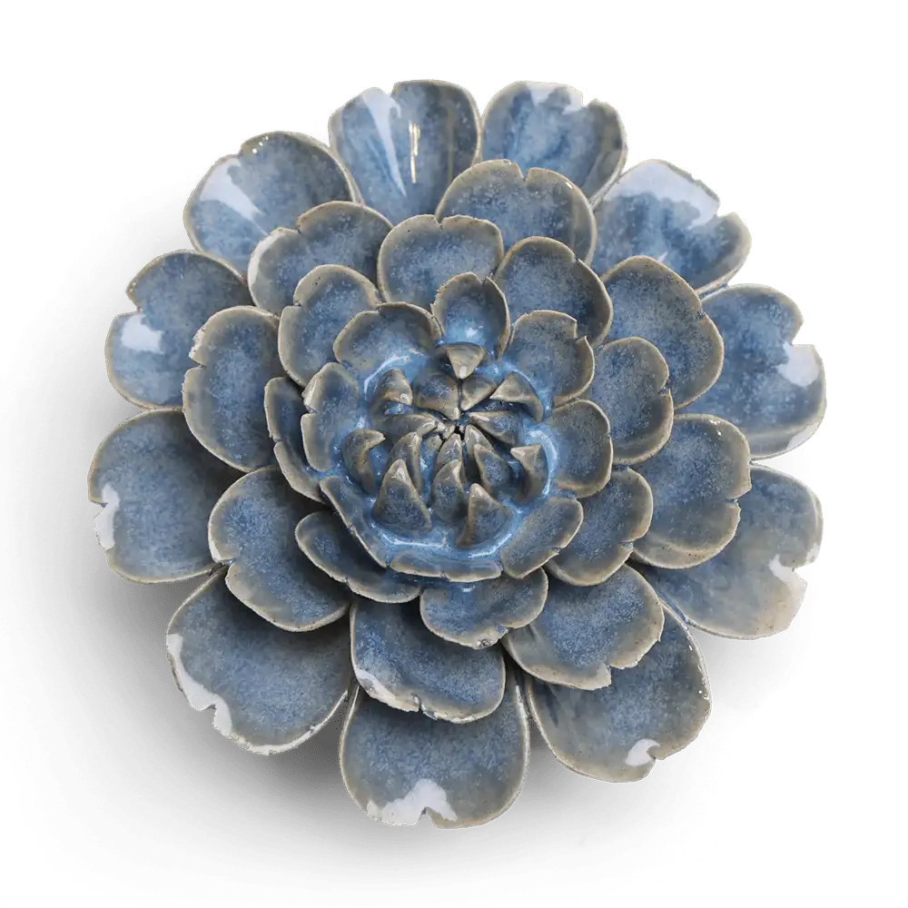 Ceramic Flower Blue Cosmos