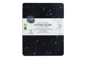 Recycled Plastic Cutting Board M White Confetti on Black