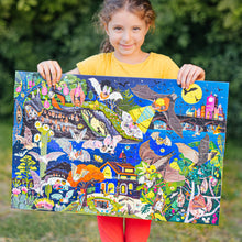 Load image into Gallery viewer, Love of Bats 100 Piece Glow in the Dark Puzzle