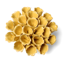 Load image into Gallery viewer, Ceramic Flower Wall Art Polyp Yellow