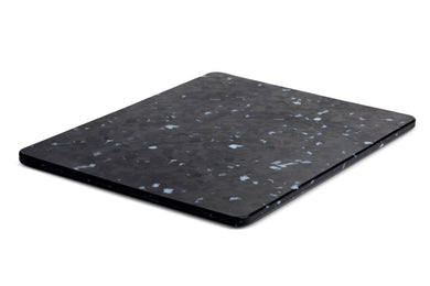 Recycled Plastic Cutting Board M White Confetti on Black
