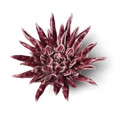 Ceramic Flower Wall Art Flower Purple