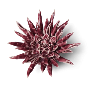 Ceramic Flower Wall Art Flower Purple