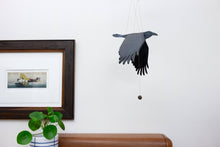 Load image into Gallery viewer, Raven Crow Black Bird Flying Bird Mobile