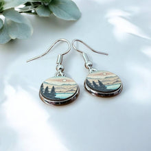 Load image into Gallery viewer, Forest Wood Dangle Earrings Twilight Tree