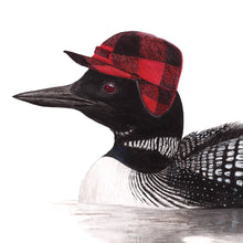 Load image into Gallery viewer, Common Loon with Flap Cap