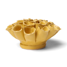 Load image into Gallery viewer, Ceramic Flower Wall Art Polyp Yellow