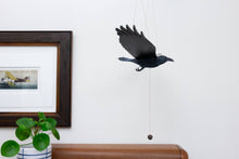 Load image into Gallery viewer, Raven Crow Black Bird Flying Bird Mobile