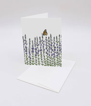 Load image into Gallery viewer, Penstemon Strictus and Monarch Butterfly, Botanical
