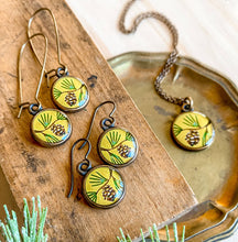 Load image into Gallery viewer, Pine Cone Bronze Earrings
