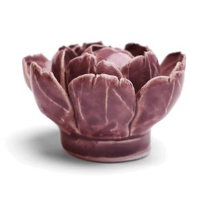 Ceramic Flower Wall Art  Peony Purple