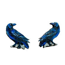Load image into Gallery viewer, Raven Crow Earrings