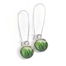 Load image into Gallery viewer, Forest Silver Earring