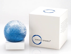 Serenity Sphere Blue Snow Globe