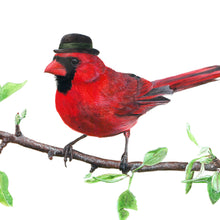 Load image into Gallery viewer, Northern Cardinal with Bowler