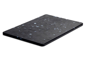 Recycled Plastic Cutting Board Small White Confetti on Black