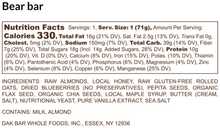 Load image into Gallery viewer, Bear Bar - Almonds, Blueberries &amp; Maple Syrup Snack Bar