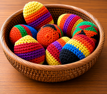 Load image into Gallery viewer, Hand Knit Hacky Sacks