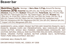 Load image into Gallery viewer, Beaver Bar -Milk Chocolate, Peanut Butter &amp; Banana Snack Bar
