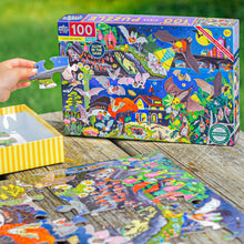 Load image into Gallery viewer, Love of Bats 100 Piece Glow in the Dark Puzzle