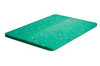 Recycled Plastic Cutting Board Large Green Confetti