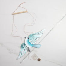 Load image into Gallery viewer, Blue Jay Flying Bird Mobile
