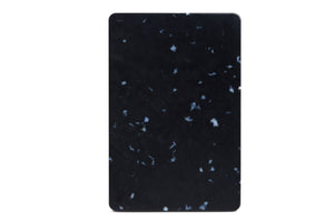 Recycled Plastic Cutting Board Small White Confetti on Black