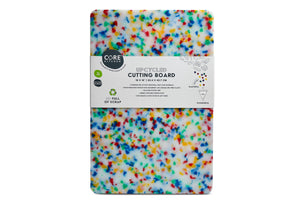 Recycled Plastic Cutting Board Large Confetti