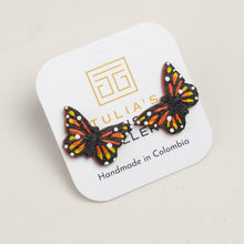 Load image into Gallery viewer, Butterfly Earrings - Monarch SM
