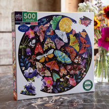 Load image into Gallery viewer, Moths 500 Piece Round Puzzle