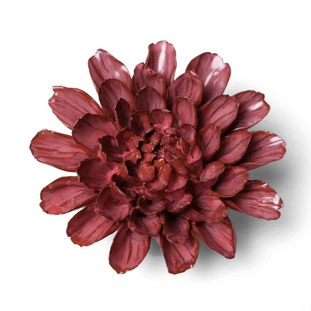 Ceramic Flower Pink Dahlia