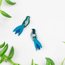 Load image into Gallery viewer, Blue Bird Earrings - SM