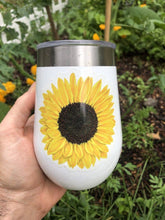 Load image into Gallery viewer, Sunflower Sticker - dishwashesr safe wild flower decal
