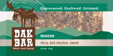 Load image into Gallery viewer, Moose Bar - Dark Chocolate, Almonds &amp; Cherries Snack Bar